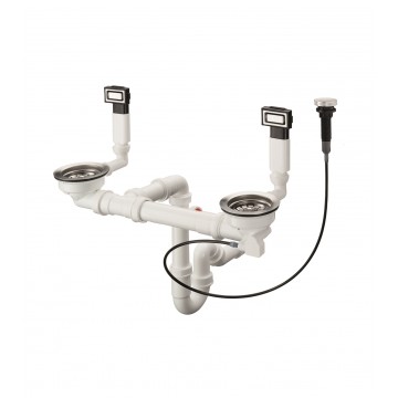 Hansgrohe 43932009 Automatic waste and overflow set 370/370