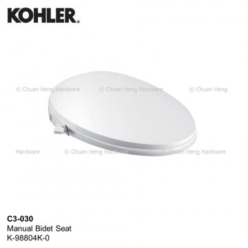 Kohler K-98804K-0 C3-030 Toilet Seat with Manual Bidet Functionality