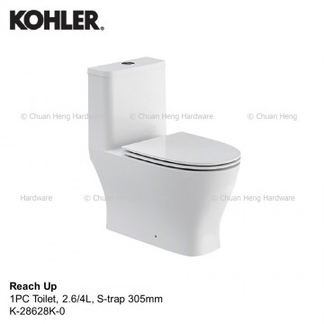 Kohler K-28628K-0 REACH UP ONE-PIECE TOILET