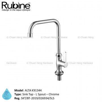 Rubine ALTA Series K91344 Sink Tap [L-Spout]
